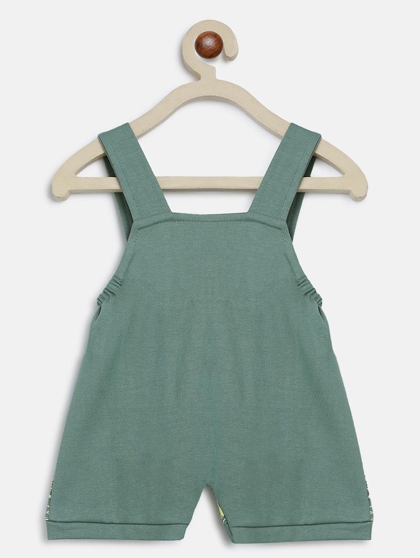 green printed dungree - 18271893 - Zoom Image - 4