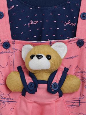pink printed dungree - 18271894 - Standard Image - 5