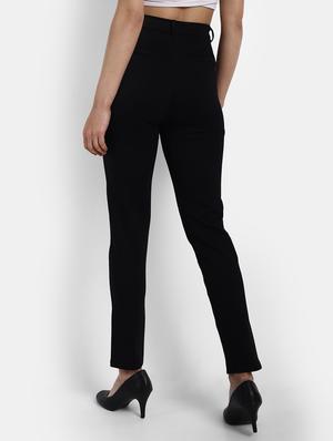 high rise flat front trouser - 18272171 - Standard Image - 3