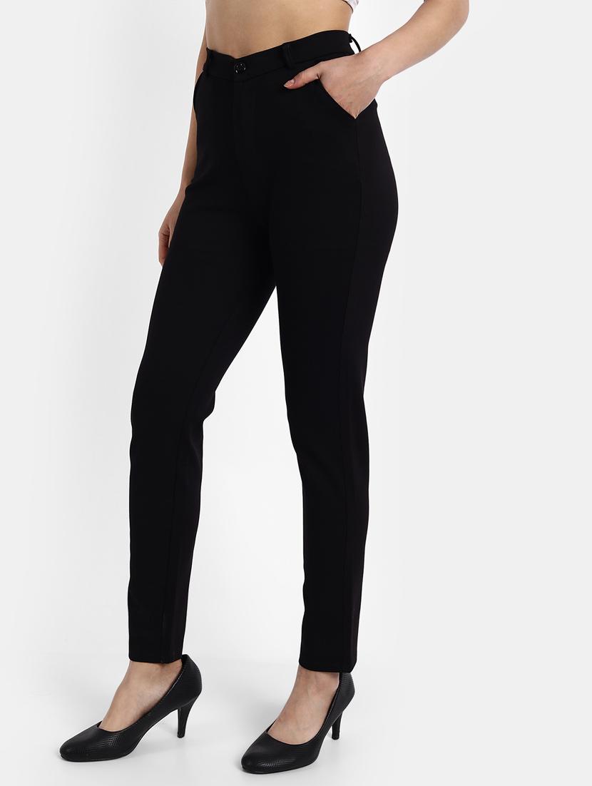 high rise flat front trouser - 18272171 - Zoom Image - 2