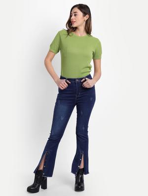 high rise stone washed jean - 18272574 - Standard Image - 4