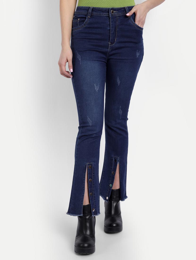 high rise stone washed jean - 18272574 - Zoom Image - 1