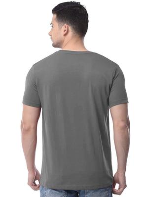 grey chest printed t-shirt - 18272733 - Standard Image - 3