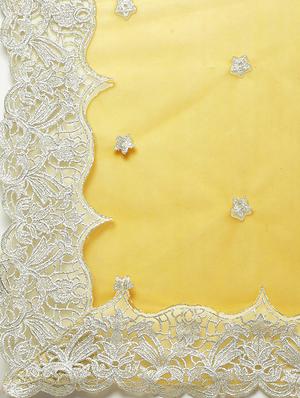 yellow net flared lehenga - 18272754 - Standard Image - 6