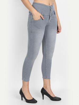 high rise stone wash jean - 18273203 - Standard Image - 2