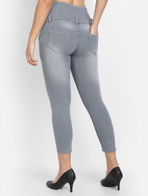high rise stone wash jean - 18273203 - Standard Image - 3
