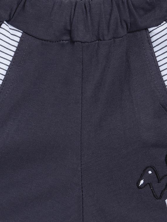 grey printed shorts set - 18274703 - Zoom Image - 4