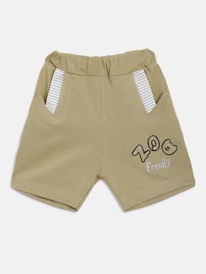 beige printed shorts set - 18274704 - Standard Image - 3