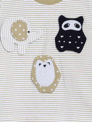 beige printed shorts set - 18274704 - Standard Image - 5