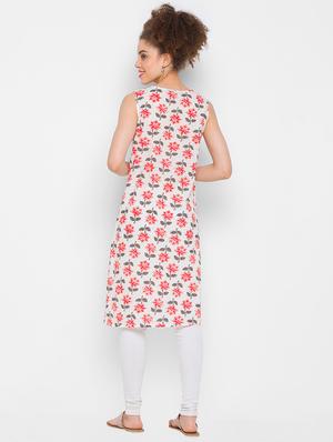 floral straight kurta - 18274999 - Standard Image - 3