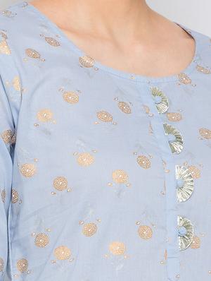 printed straight kurta - 18275003 - Standard Image - 4