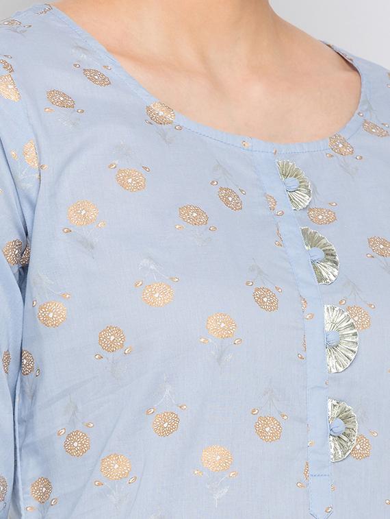 printed straight kurta - 18275003 - Zoom Image - 4