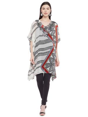 round neck printed kaftan tunic - 18275144 - Standard Image - 4