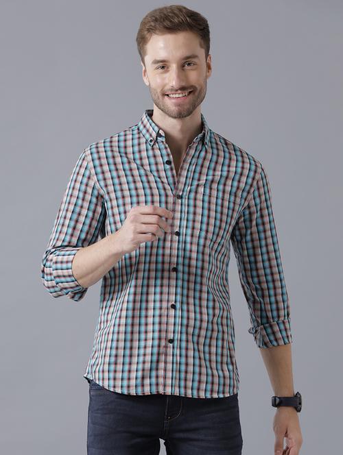 multi colored checkered casual shirt - 18275950 - Very Small Image - 1