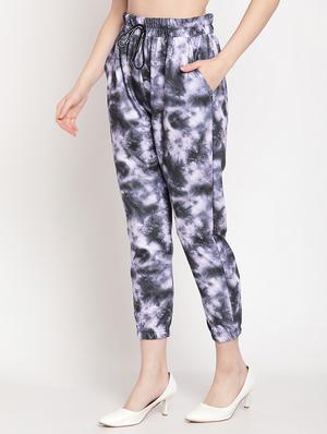 drawstring waist printed jogger - 18277370 - Standard Image - 2