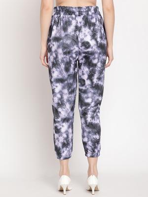 drawstring waist printed jogger - 18277370 - Standard Image - 3