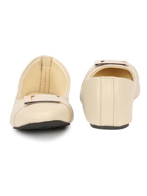 white faux leather slip on ballerina - 18277427 - Standard Image - 5