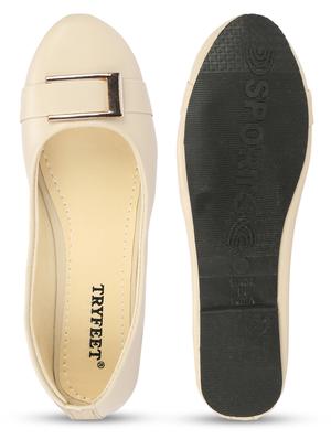 white faux leather slip on ballerina - 18277427 - Standard Image - 8