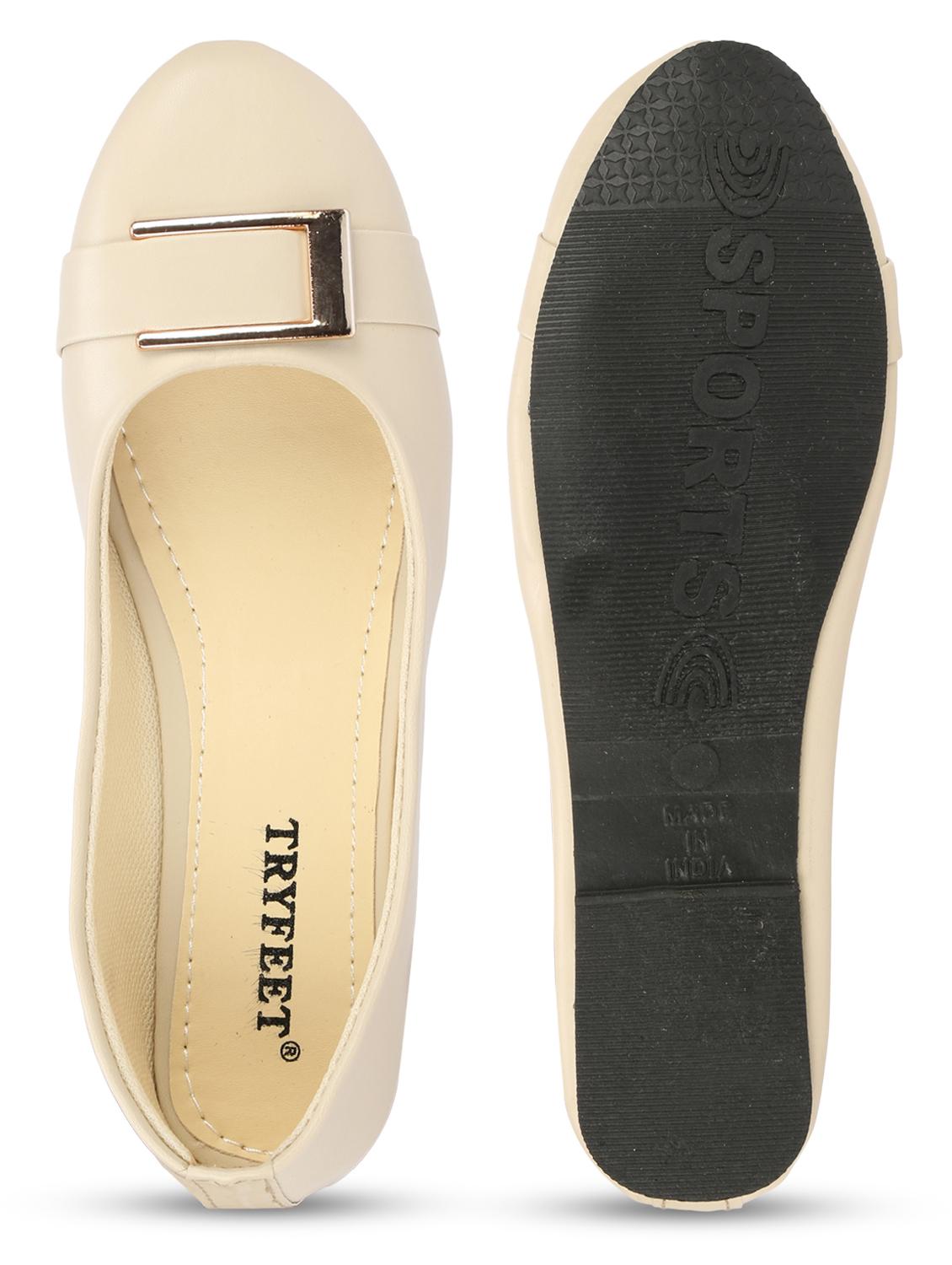 white faux leather slip on ballerina - 18277427 - Zoom Image - 8