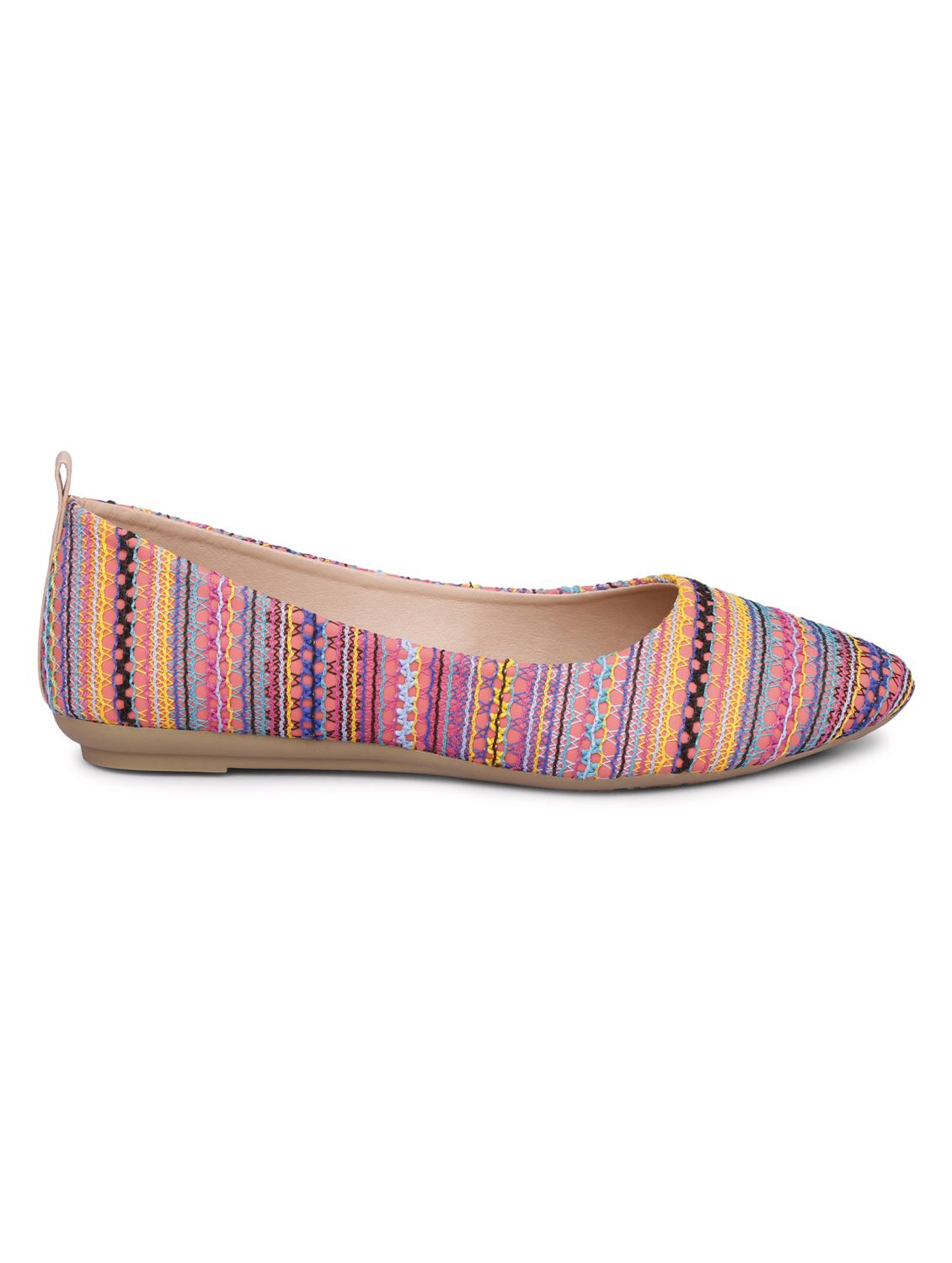 pink fabric slip on ballerina - 18277429 - Zoom Image - 2
