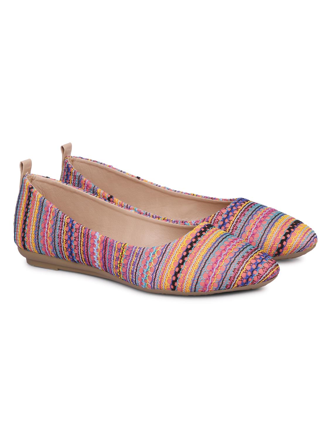 pink fabric slip on ballerina - 18277429 - Zoom Image - 3