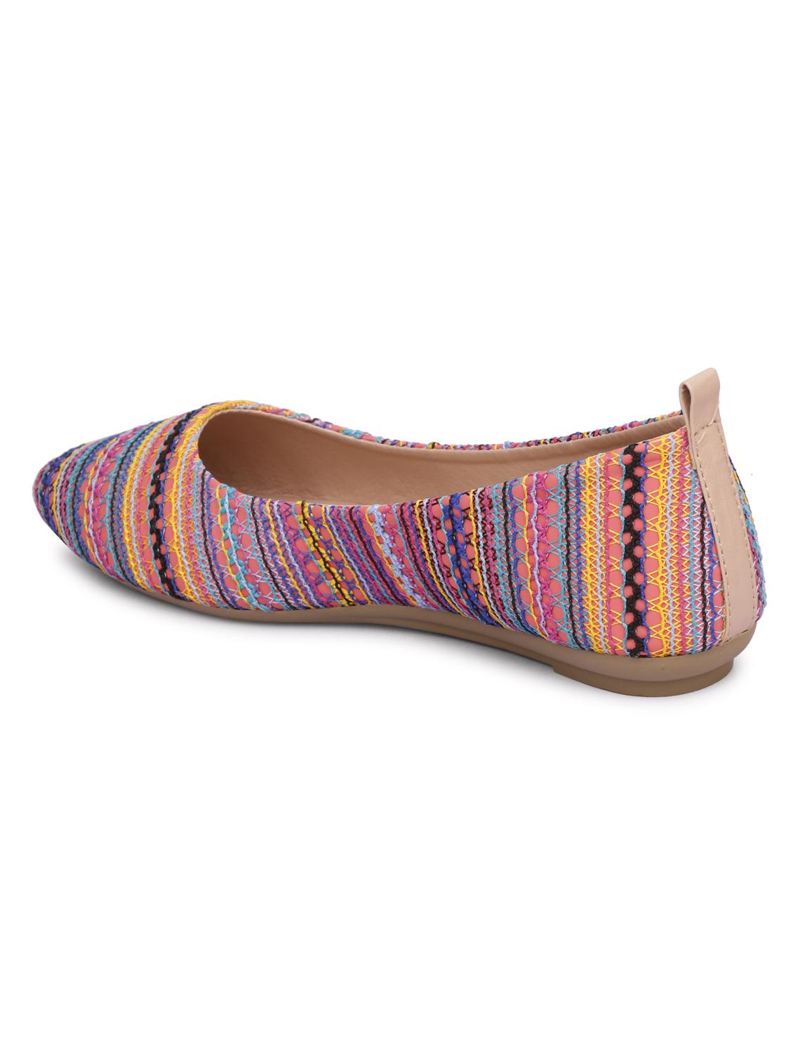 pink fabric slip on ballerina - 18277429 - Zoom Image - 4