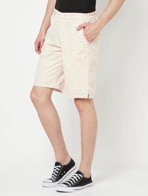 beige printed short - 18277481 - Standard Image - 2