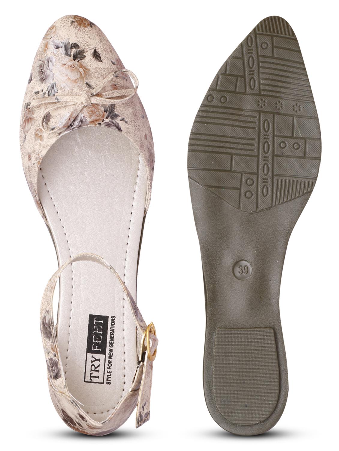 beige faux leather ankle strap sandals - 18277727 - Zoom Image - 7