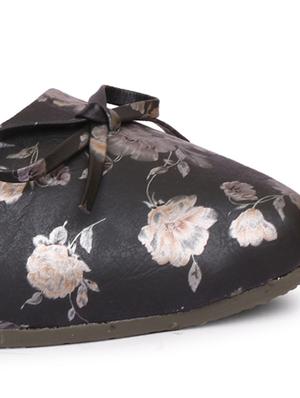 black faux leather ankle strap sandals - 18277728 - Standard Image - 9