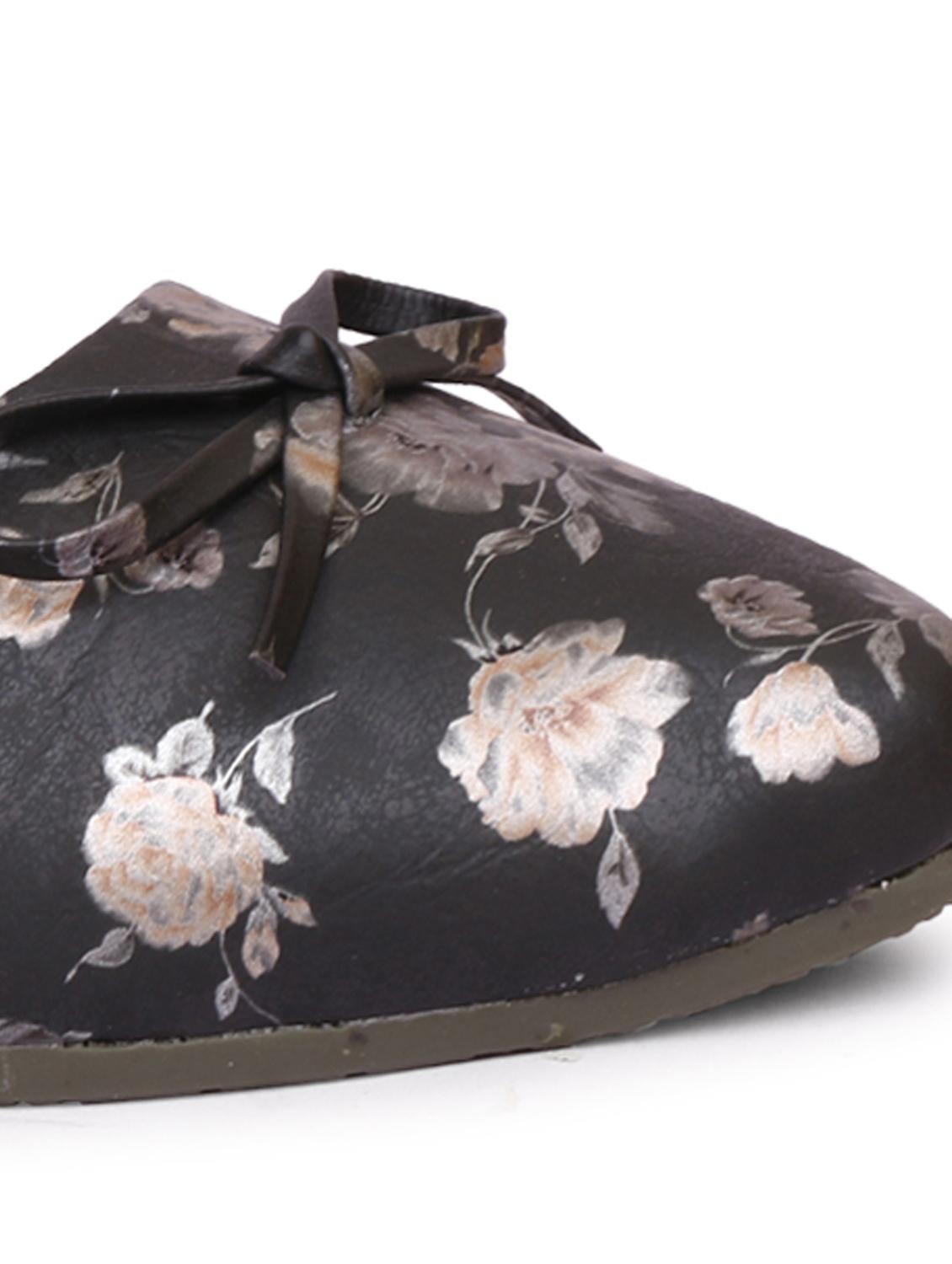 black faux leather ankle strap sandals - 18277728 - Zoom Image - 9