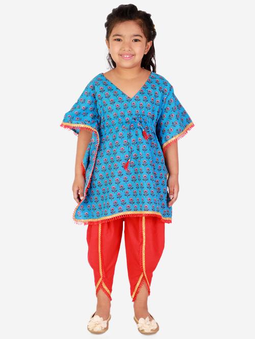 blue kurta salwar set suit set - 18277794 - Standard Image - 1