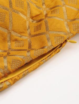 gold raw silk brocade blouse - 18277942 - Standard Image - 4