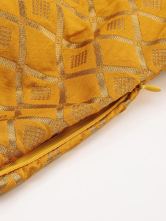 gold raw silk brocade blouse - 18277942 - Zoom Image - 4