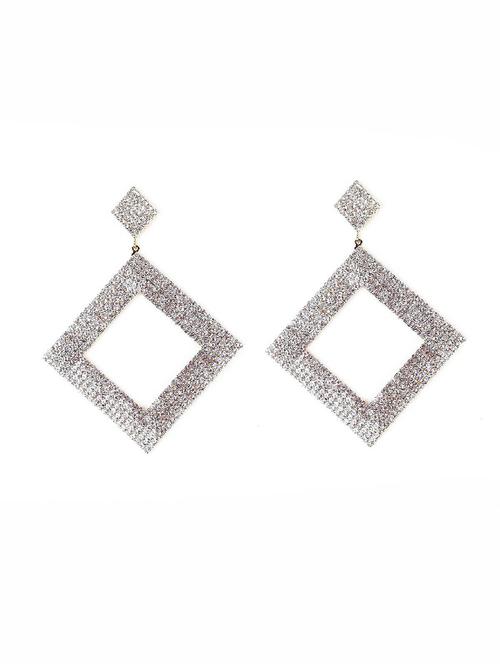 gold metal drop earring - 18277997 - Standard Image - 1