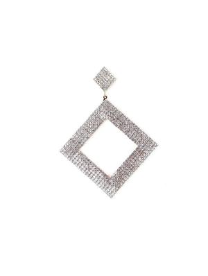gold metal drop earring - 18277997 - Standard Image - 4