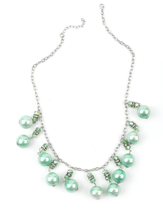 green metal necklace - 18278063 - Zoom Image - 1