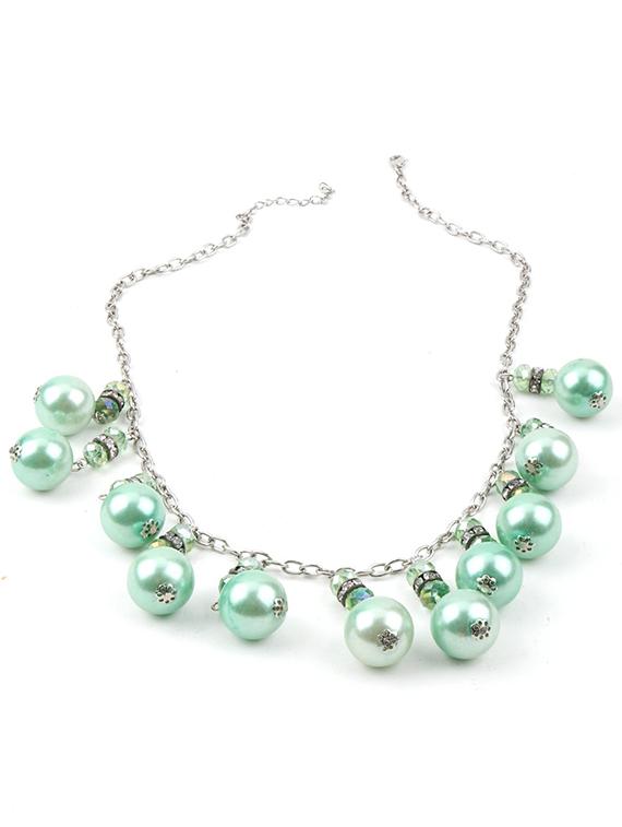 green metal necklace - 18278063 - Zoom Image - 2