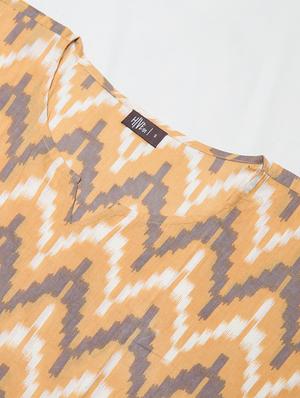 v-neck chevron kaftan - 18278210 - Standard Image - 4