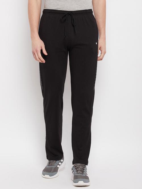 black side-striped track pant - 18280587 - Standard Image - 1