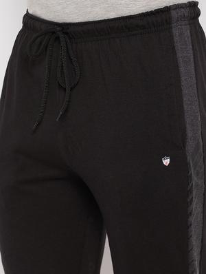 black side-striped track pant - 18280587 - Standard Image - 5