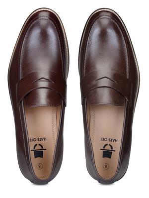 tan leather slip on loafers - 18280607 - Standard Image - 2