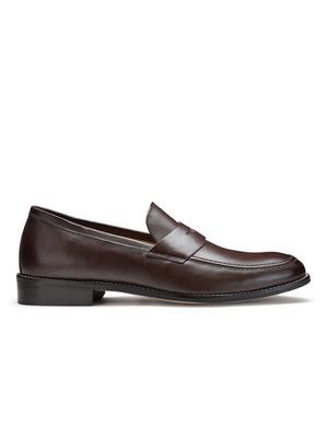tan leather slip on loafers - 18280607 - Standard Image - 4