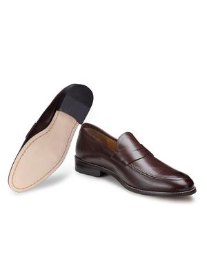 tan leather slip on loafers - 18280607 - Standard Image - 5