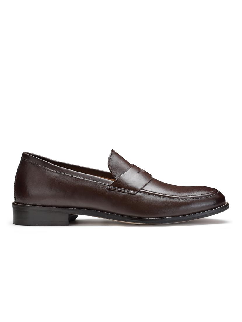 tan leather slip on loafers - 18280607 - Zoom Image - 4
