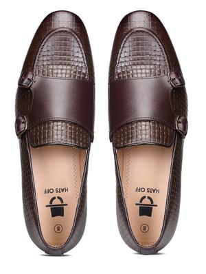brown leather slip on loafers - 18280615 - Standard Image - 2