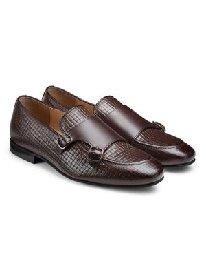 brown leather slip on loafers - 18280615 - Standard Image - 3