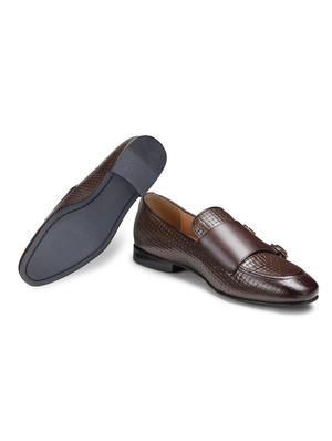 brown leather slip on loafers - 18280615 - Standard Image - 5