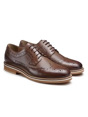 tan leather laceup derbies - 18280621 - Standard Image - 2