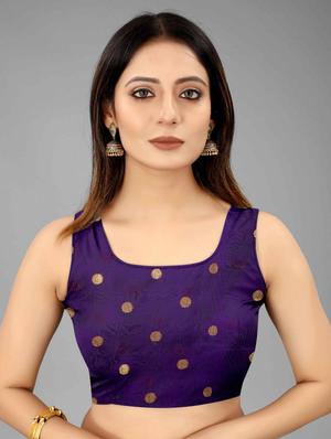 golden zari work woven saree with blouse - 18280761 - Standard Image - 5