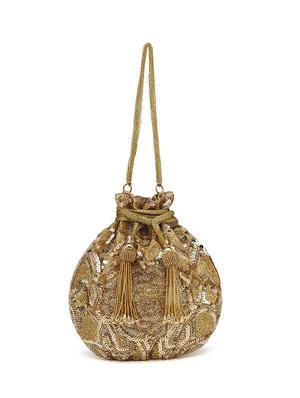 gold sequined regular potli - 18280871 - Standard Image - 6